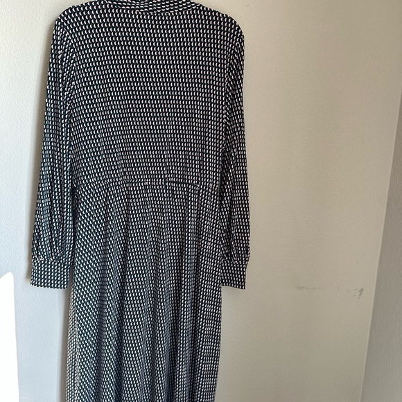 Adrianna Papell geometric print wrap dress - Size L - Picture 2 of 3